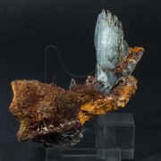 Baryte with Calcite and limonite