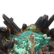 Malachite with Quartz