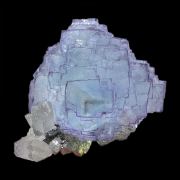 Fluorite, arsenopyrite, quartz, sphalerite