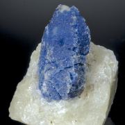 Afghanite - large crystal on Calcite