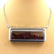 Raw Ruby Necklace.