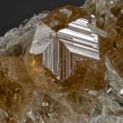 Grossular - gemmy crystals with minor Diopside