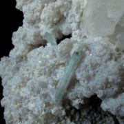 Pollucite (Fluorescent), Lepidolite, and Aquamarine