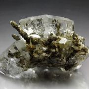 water-clear FLUORITE with QUARTZ inclusions