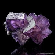 Fluorite on Sphalerite
