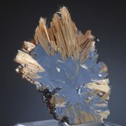 Rutile on Hematite -epitaxial crystals