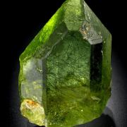 Fosterite var. Peridot with Ludwigite inclusions