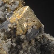 Chalcopyrite with Galena, Pyrite and Calcite