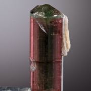 Elbaite var. Rubellite with blue-green center stripe