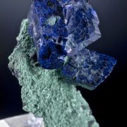 Azurite on Malachite