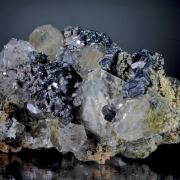 Datolite, Sphalerite and Cumberland habit Quartz