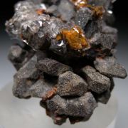 Leadhillite, Cerussite, Anglesite ps. Galena