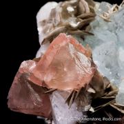 Fluorite with Beryl var. Aquamarine, Muscovite and Albite