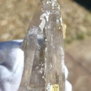 Quartz ( var. Tessin ) with Dolomite
