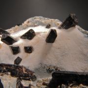 Neptunite in Natrolite with Joaquinite and Crossite
