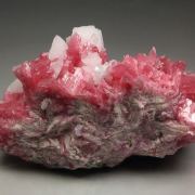gemmy RHODONITE, CALCITE