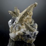 Pyrite on/replacing Pyrrhotite