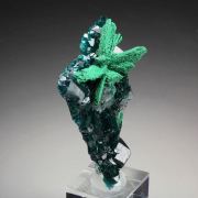 DIOPTASE, MALACHITE pseudomorph
