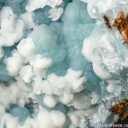 Calcite on Hemimorphite