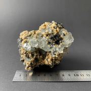 Fluorite, Galena, Pyrite, Chalcopyrite - Huanzala, Peru