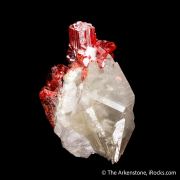 Realgar on Calcite with Picropharmacolite