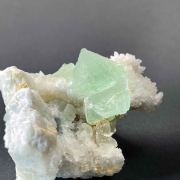Fluorite on Quartz - Oatman, Arizona, USA