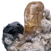 Bixbyite, topaz GREAT COMBO