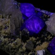 Fluorite with Quartz and Dolomite
