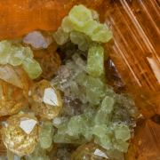 Grossular (variety hessonite) with Diopside