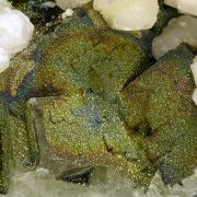 Fluorite, pyrite, calcite