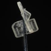 Barite on Stibnite