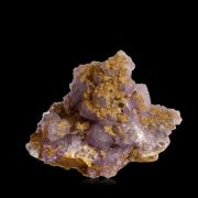 Fluorite on Siderite
