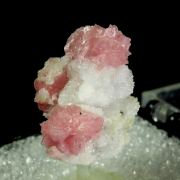 Rhodochrosite on Quartz