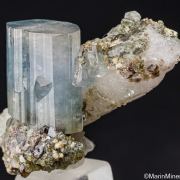 Apatite on Quartz