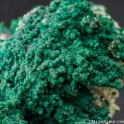Rosasite on Calcite