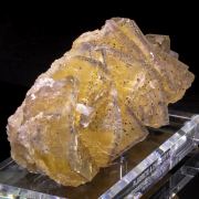 Large Yellow Fluorite w/ Chalcopyrite