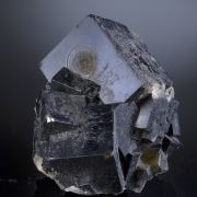 Fluorite - zoned with hollow Barite indentation