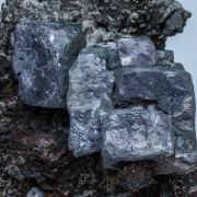 Galena with Siderite and Calcite