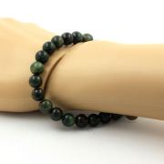 Emerald from Zambia Bracelet 8 mm Beads. 3A quality.