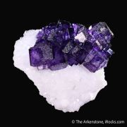 Fluorite on Quartz