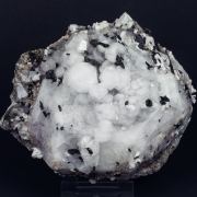 Analcime with Aegirine, Rhodochrosite and Natrolite
