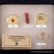 Tourmaline & Beryl var. Morganite (Rough & Cut set)