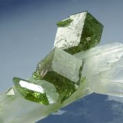 Uvite Tourmaline on Quartz