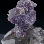 'lepidolite' with Quartz (variety smoky quartz)