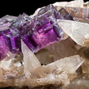 Phantom Fluorite, Strontianite & Calcite