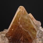 Chrysoberyl - twinned crystal on matrix