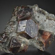 Almandine -fine crystals on Schist