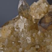 Barite (Baryte) on Calcite 