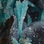 Quartz on Chrysocolla Pseudomorphs