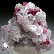 Tourmaline on Lepidolite